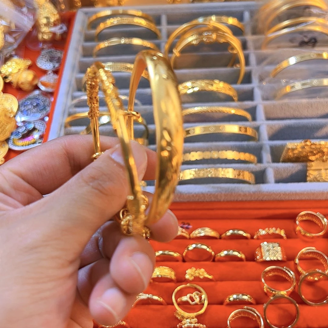 铜合金手镯两个一对