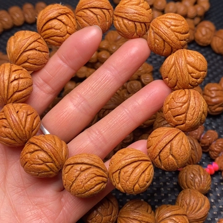 桃核手串龙纹桃核