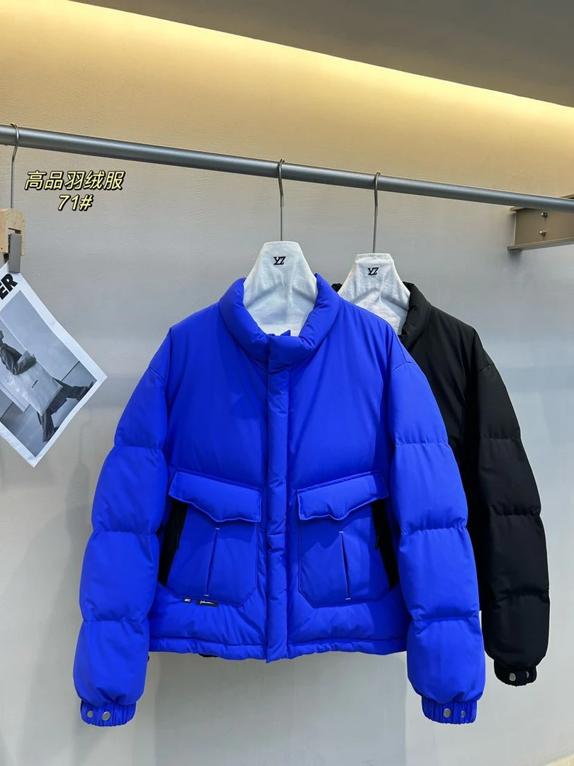 【71】90绒 男士阔版加厚潮流冬季纯色翻领羽绒服71G*88