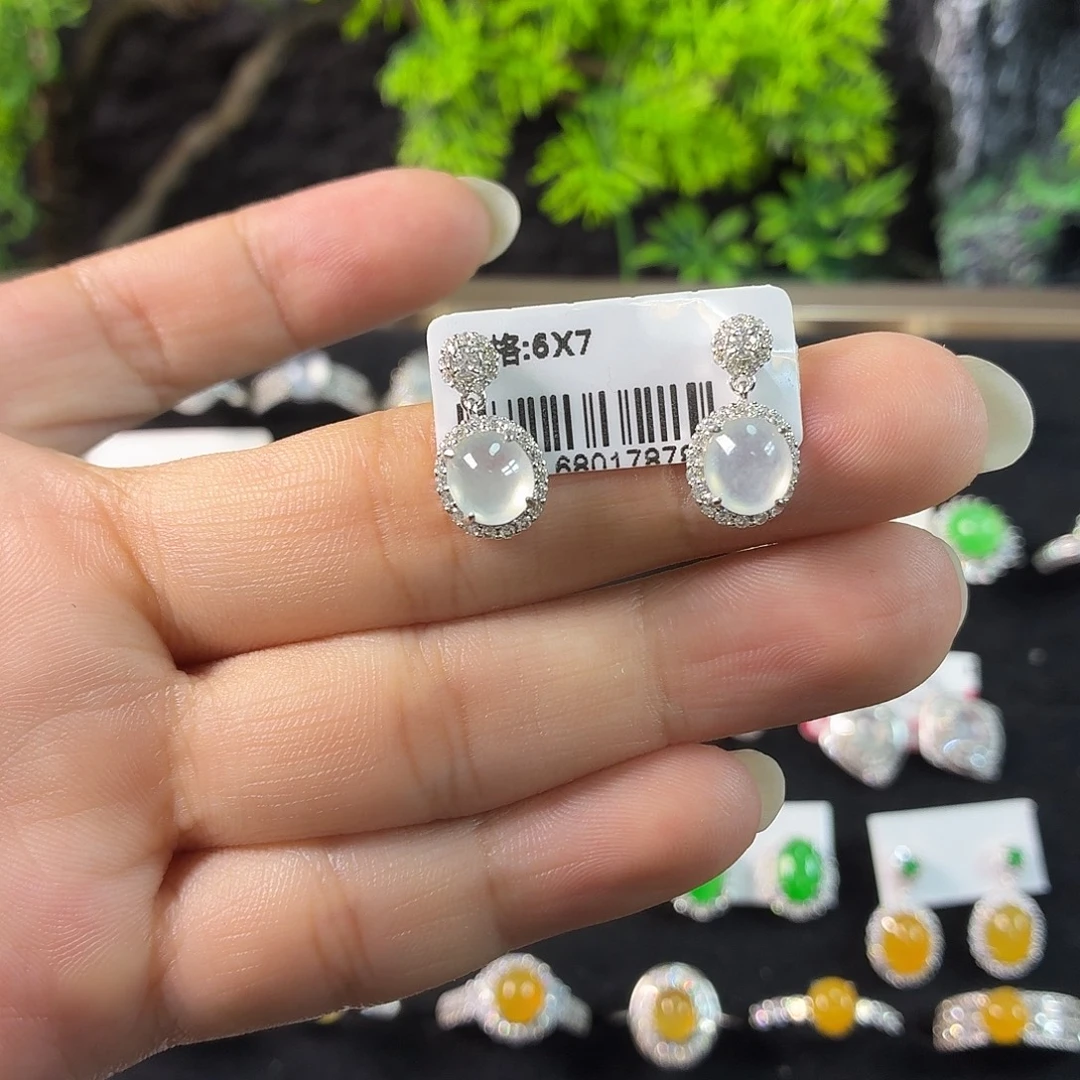 银S925镶嵌戒指翡翠
