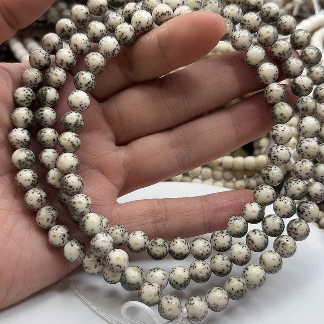 星月菩提吊坠8龙蛋绿冰一线天