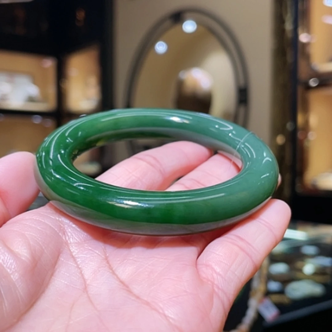 【闪购商品】和田玉手镯未镶嵌56#77.18g