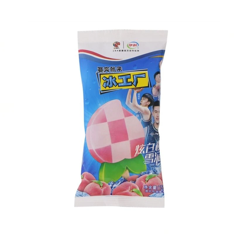 伊利冰工厂 炫白桃雪泥 75g/袋