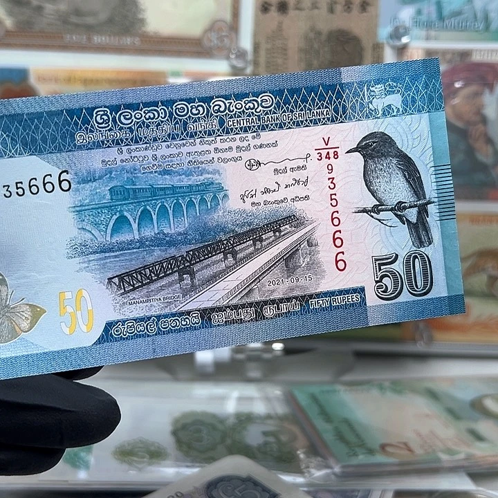 纸币斯里兰卡纸币一张666