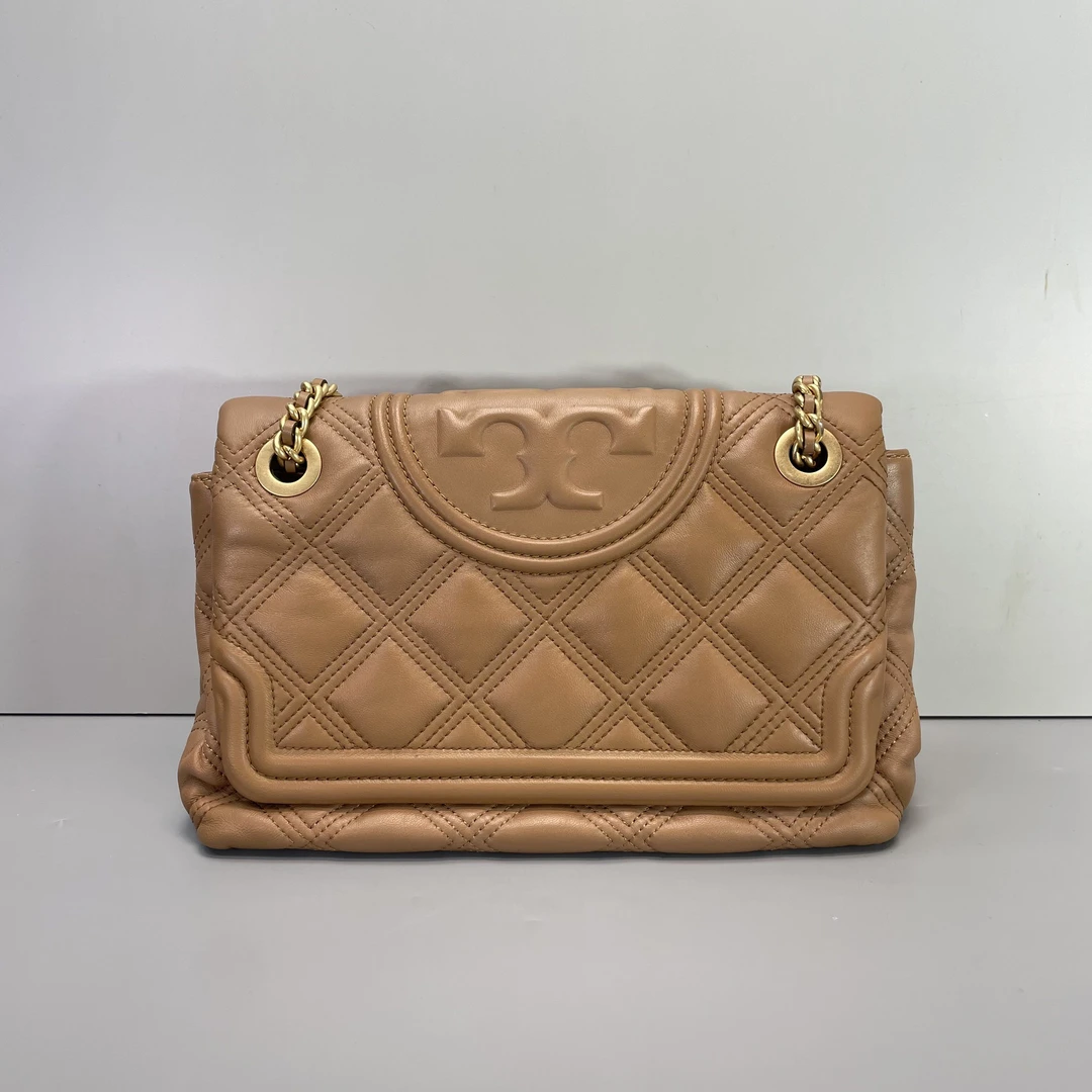 90新 TORY BURCH/汤丽柏琦 小林/fleming链条包26*18*10cmB022503