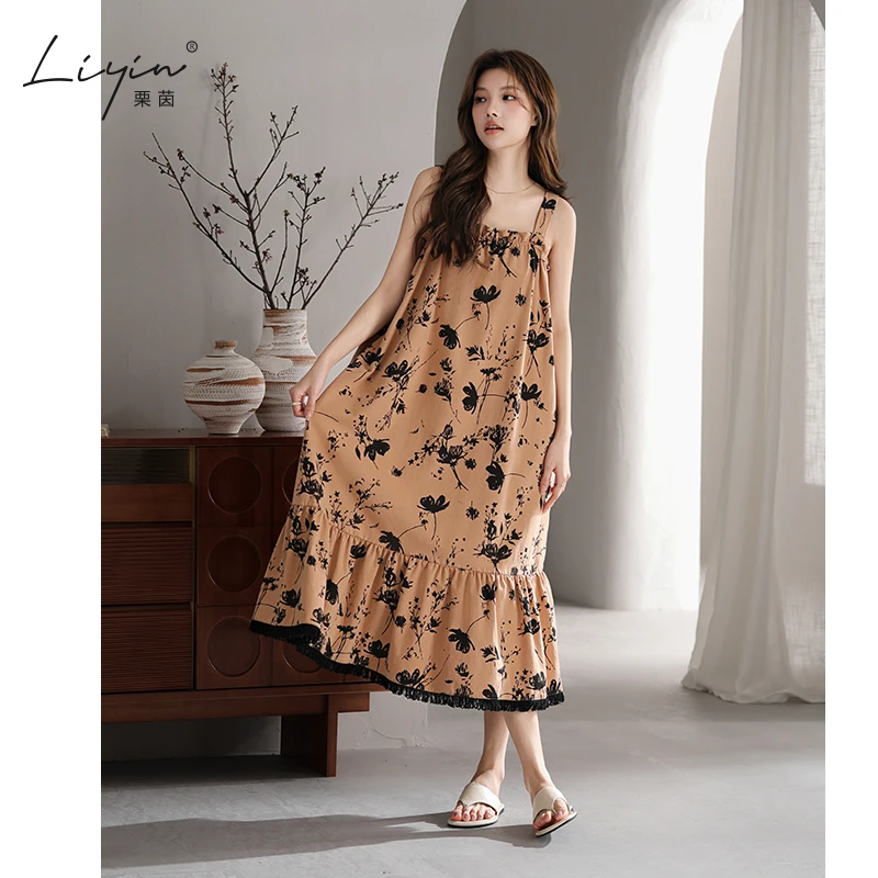 栗茵夏季奥力绵睡衣女夏天性感小背心吊带睡裙少女爆款家居服套装