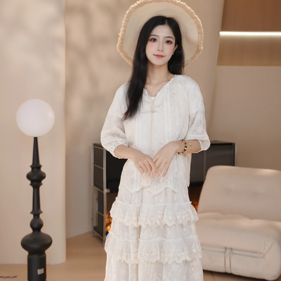 Basic House/百家好TS夏季时尚休闲百搭A字半身裙子两件套装DX906