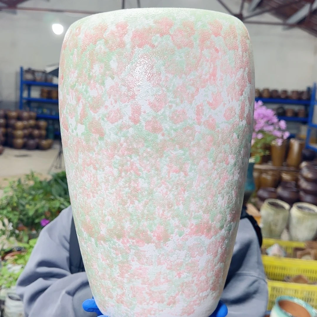 紫砂花盆高33口19