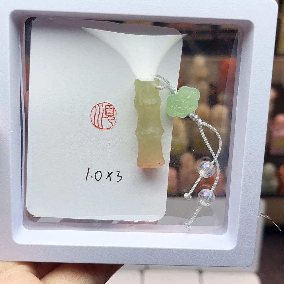 寿山石印石1.0×3顺 丹东晶 手工篆刻