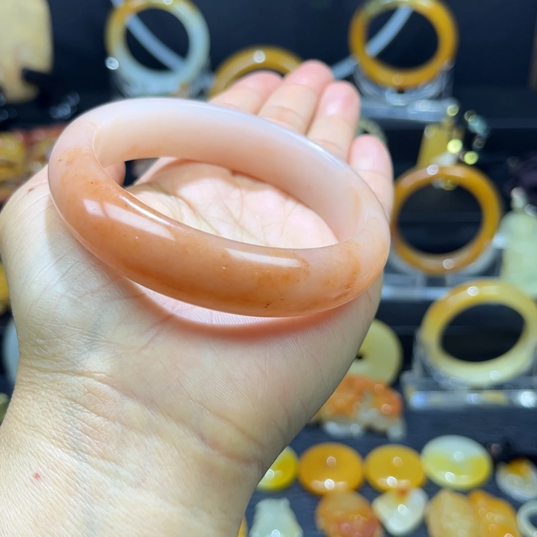 石英质玉（黄龙玉）未镶嵌手镯