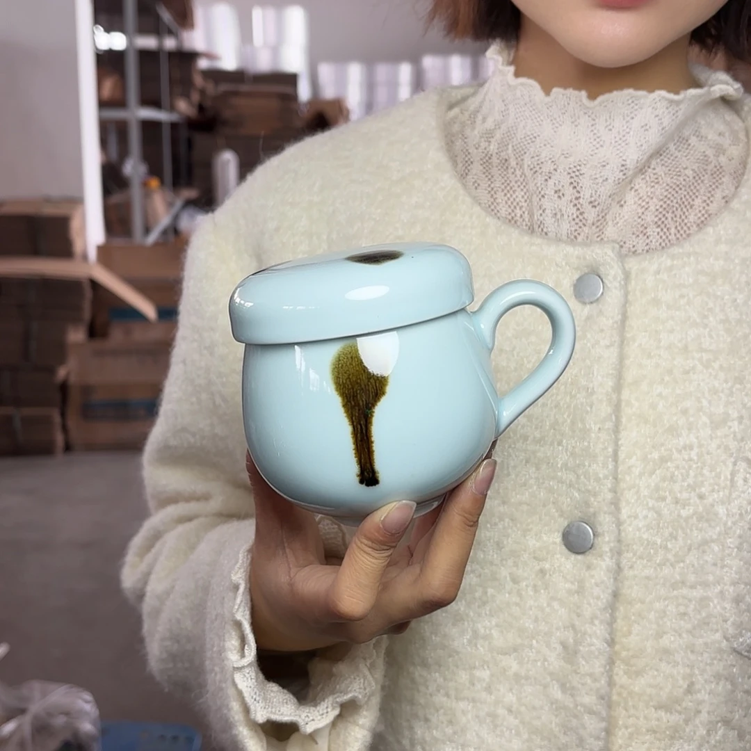 龙泉云间青瓷小米茶器
