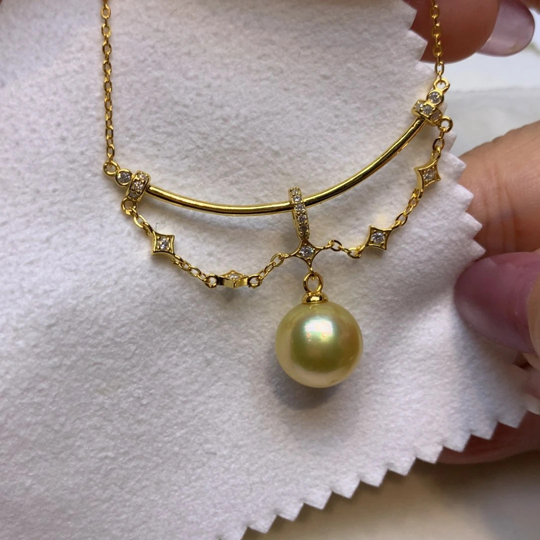 颈饰银S925镶嵌海水珍珠