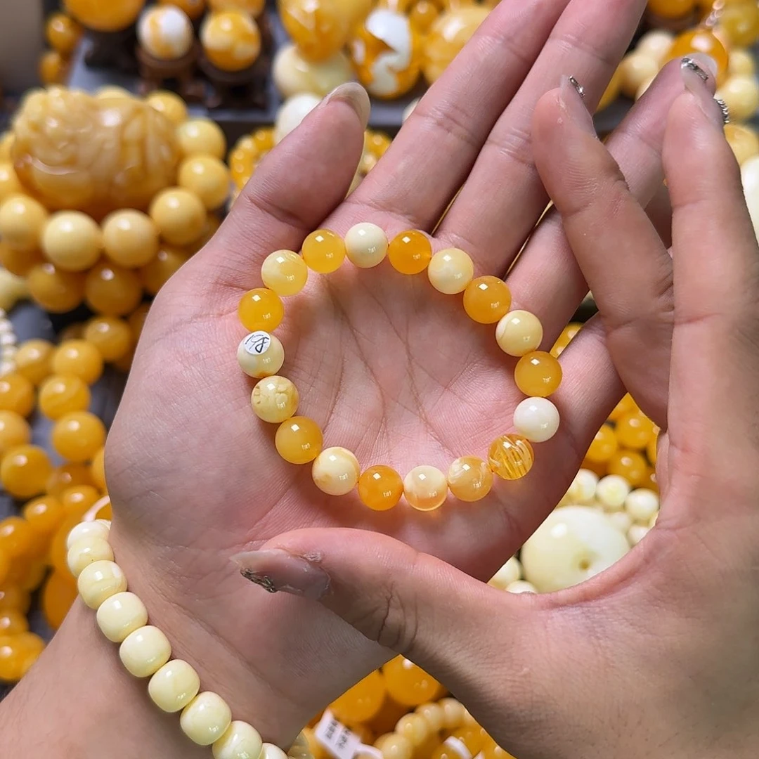 未镶嵌蜜蜡珠宝奇石10mm