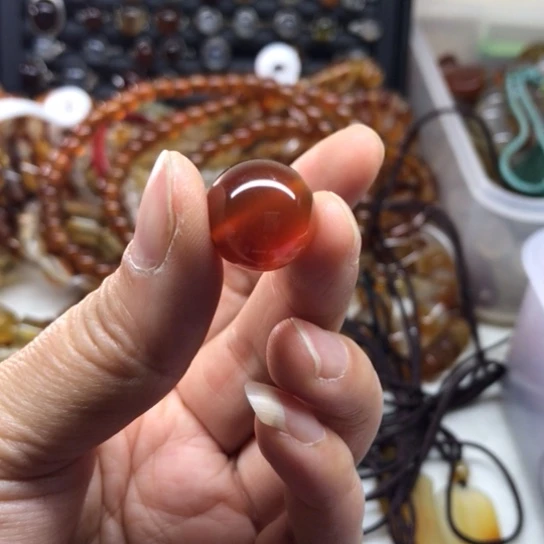 玛瑙/玉髓手链未镶嵌晒**了