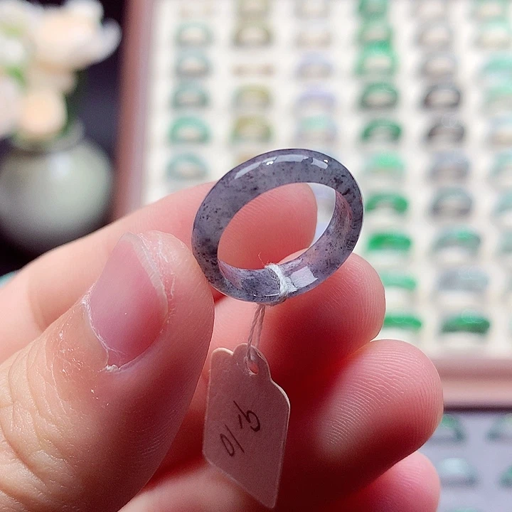 翡翠未镶嵌戒指9-10号