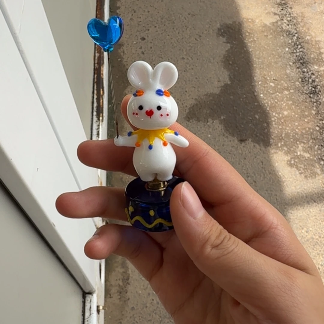 ，***，手工艺品琉璃旋转小兔