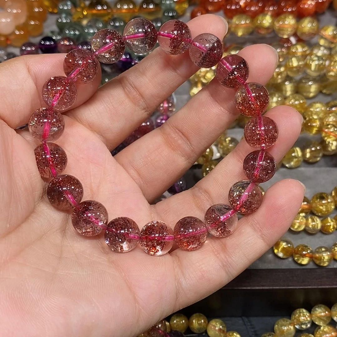 未镶嵌手链水晶金草莓11