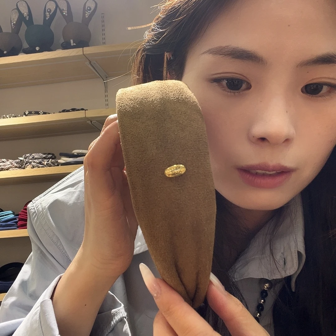 非金属布艺咖啡色发箍
