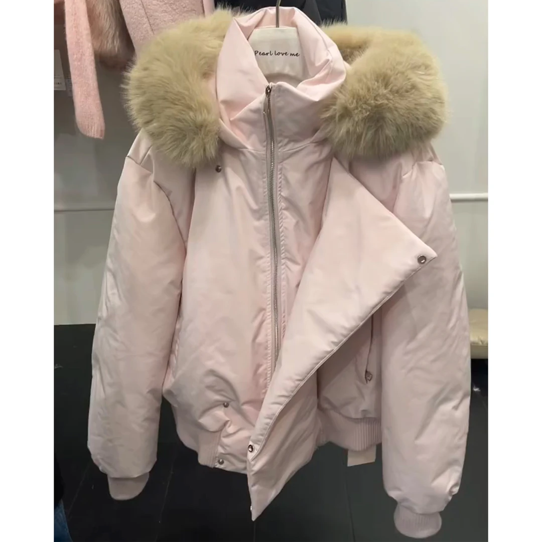 连帽短款羽绒服女2025新款冬季独特超好看今年流行爆款小个子加厚