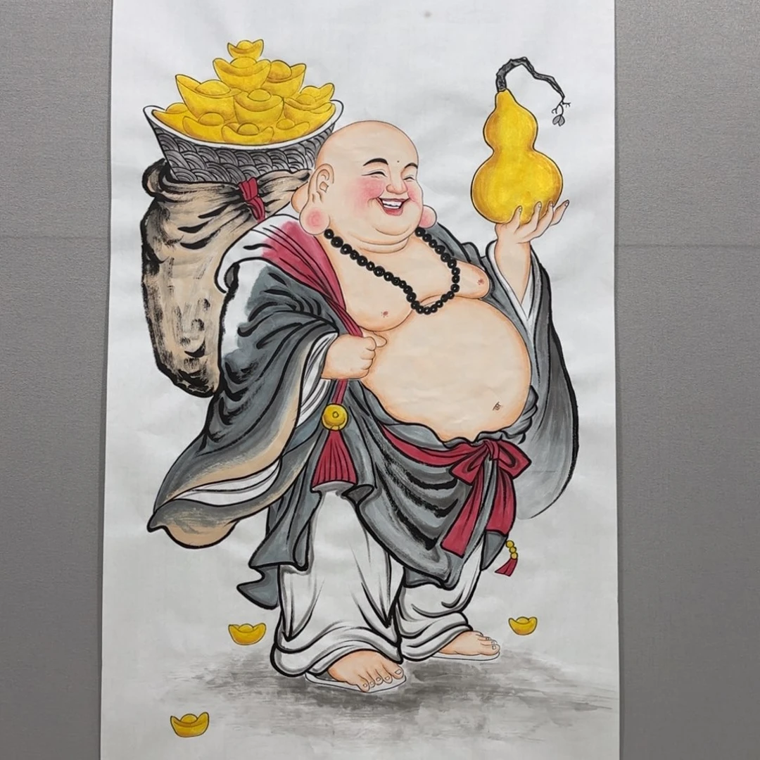 国画精品四尺竖幅人物贾敏