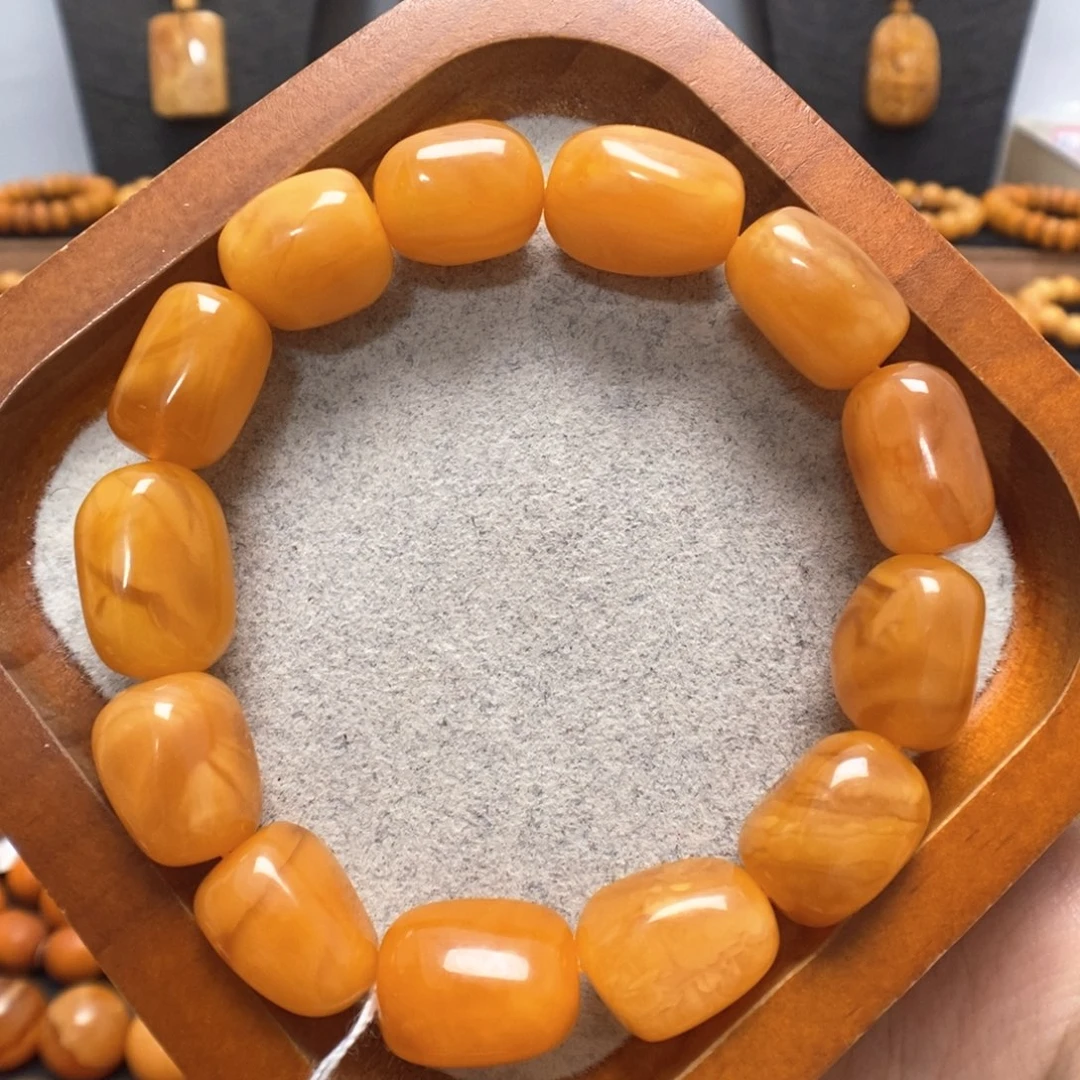 蜜蜡未镶嵌手链蜜蜡