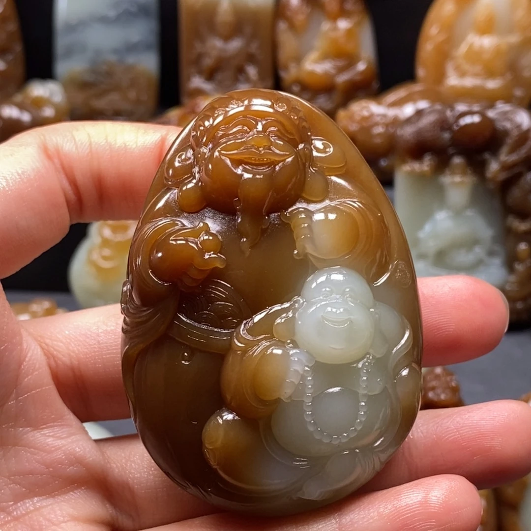 和田玉挂件未镶嵌不****魂