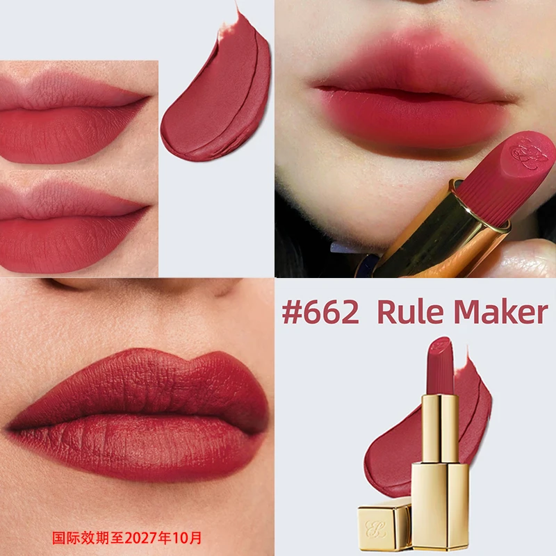 雅诗兰黛绒雾小金管662唇膏3.5g哑光雾面轻盈国际效期至27.10