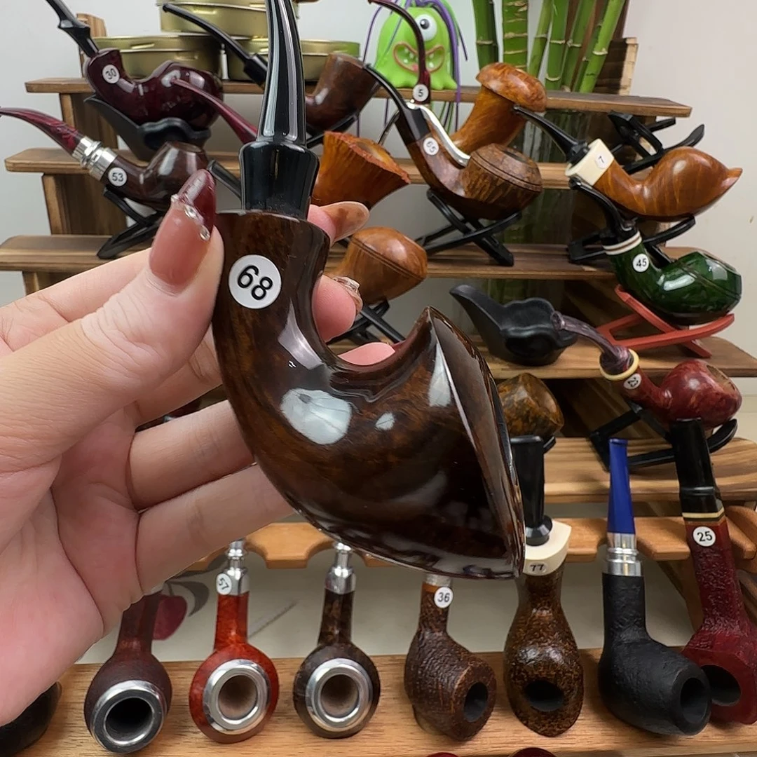 石楠木手工号角烟斗