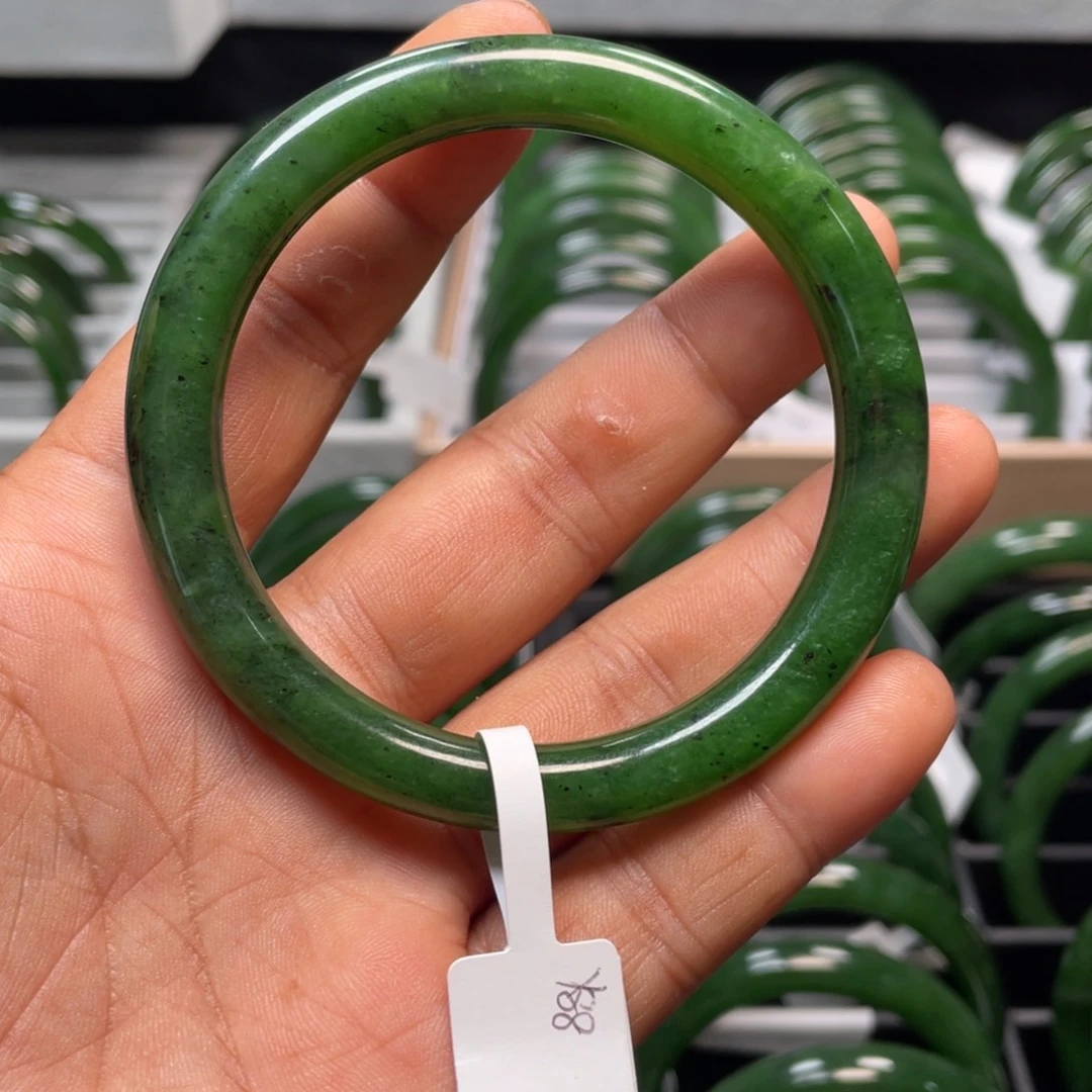 和田玉（碧玉）手镯未镶嵌59