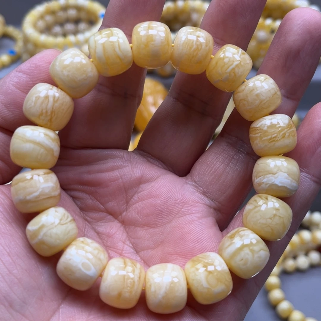 琥珀未镶嵌手链手串
