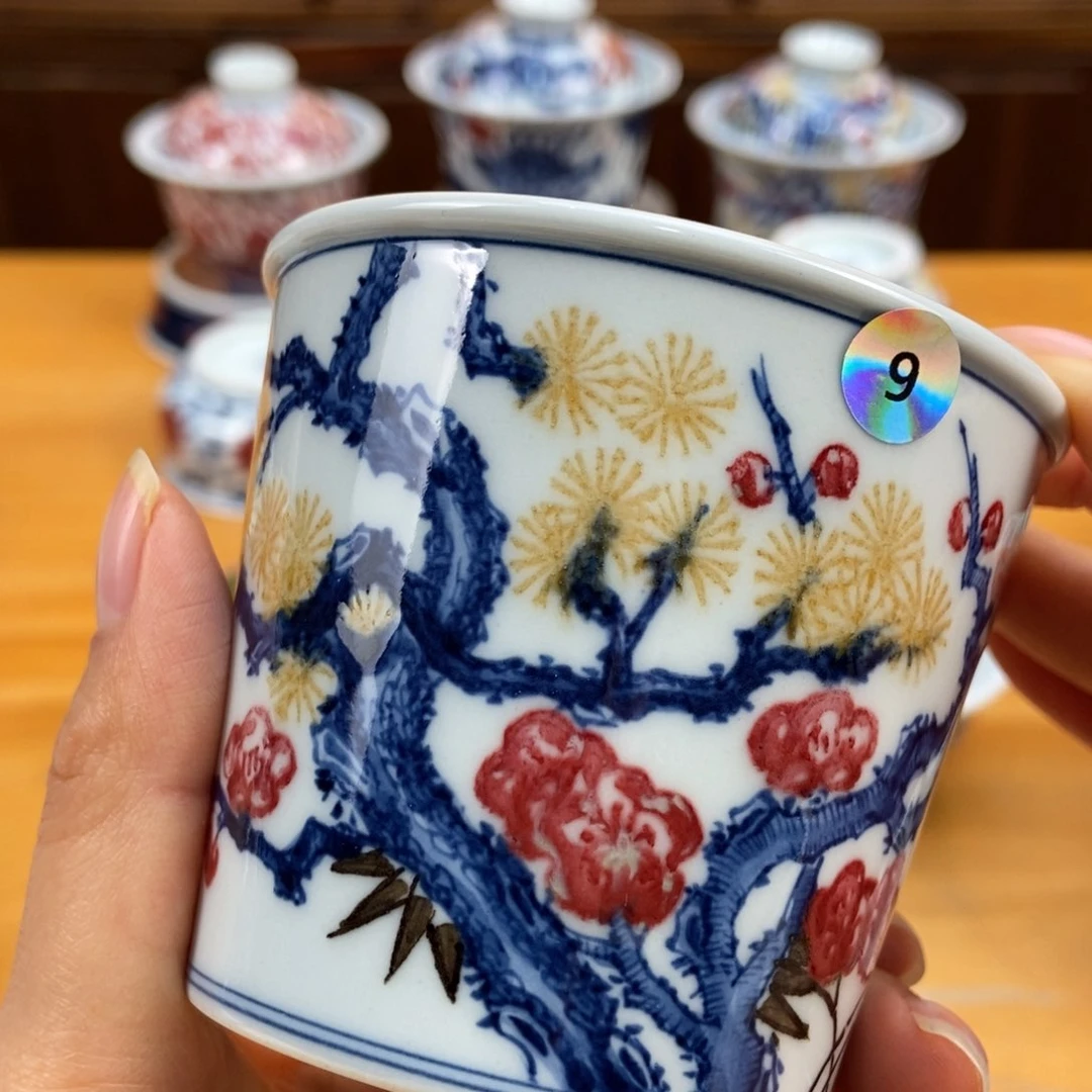 手绘现代茶具非古董