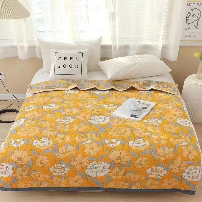 150*200纱布毛巾被床盖六层加厚可铺可盖柔软双面多功能盖毯