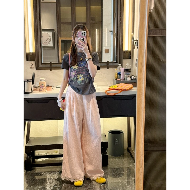 夏季时尚设计款休闲花边裤-CK2025556