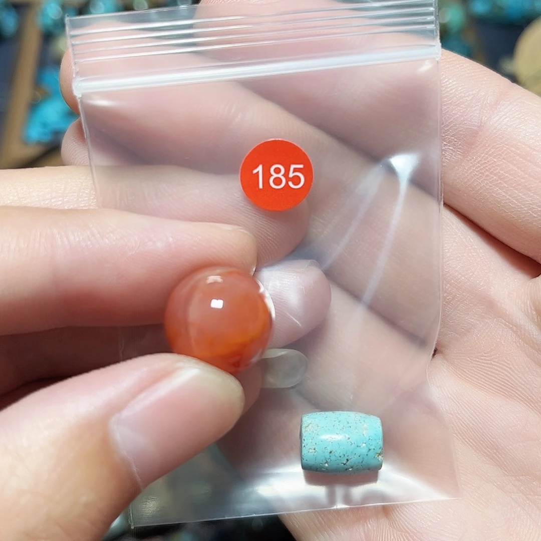 旺***太玛瑙/玉髓未镶嵌圆珠桶珠老型手串！！