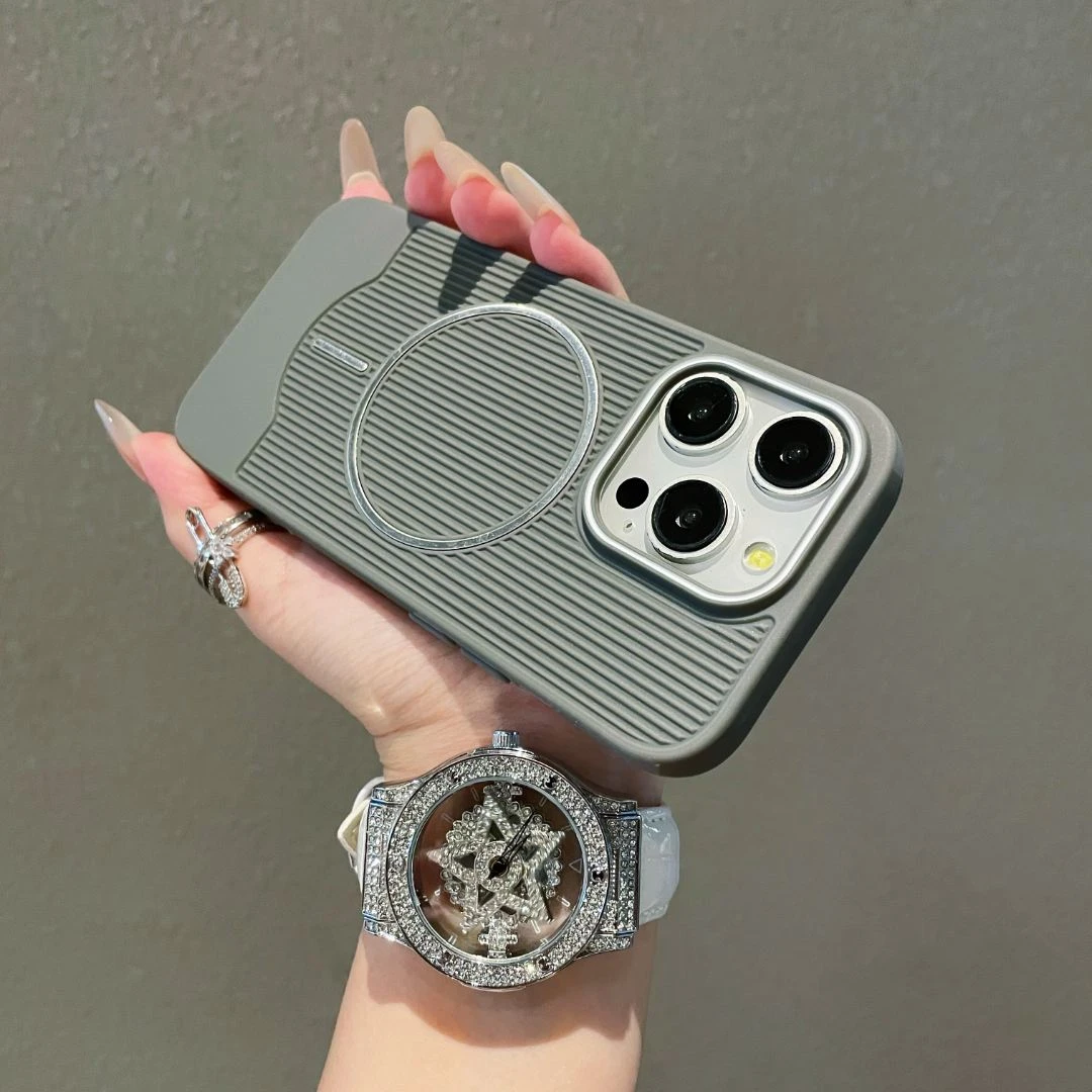 【栅格纹】磁吸防摔适用苹果iPhone16pro手机壳苹果15promax防摔13