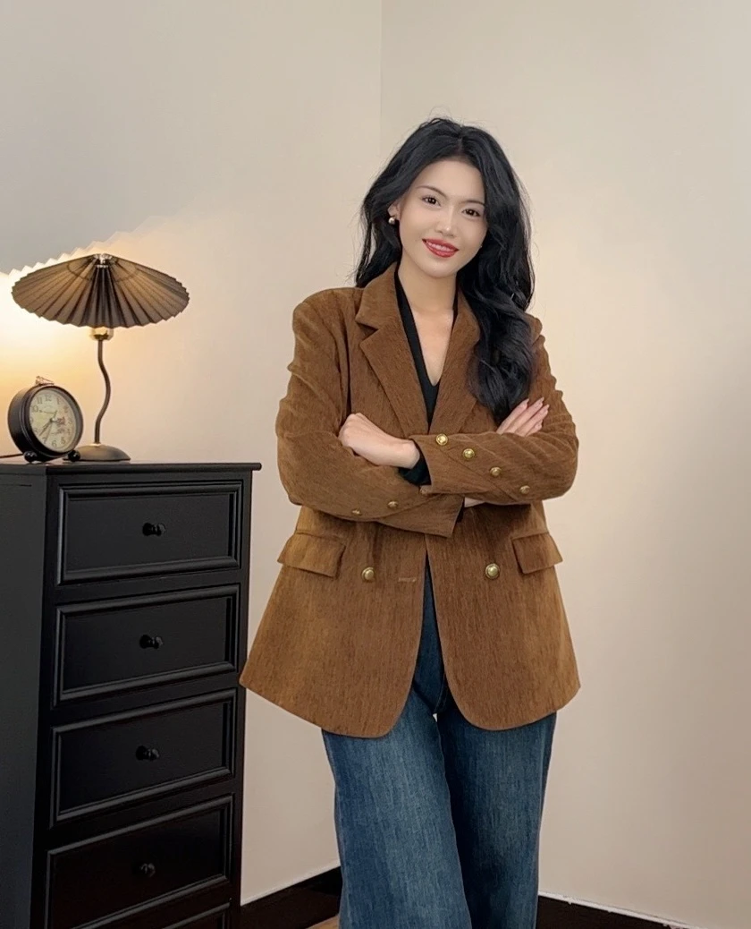 【火火】专属 2025年春秋网红新款小西装外套女士休闲百搭时尚气质