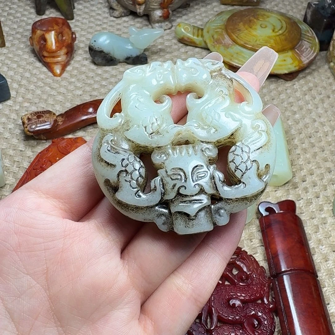 白玉菩提吊坠挂件