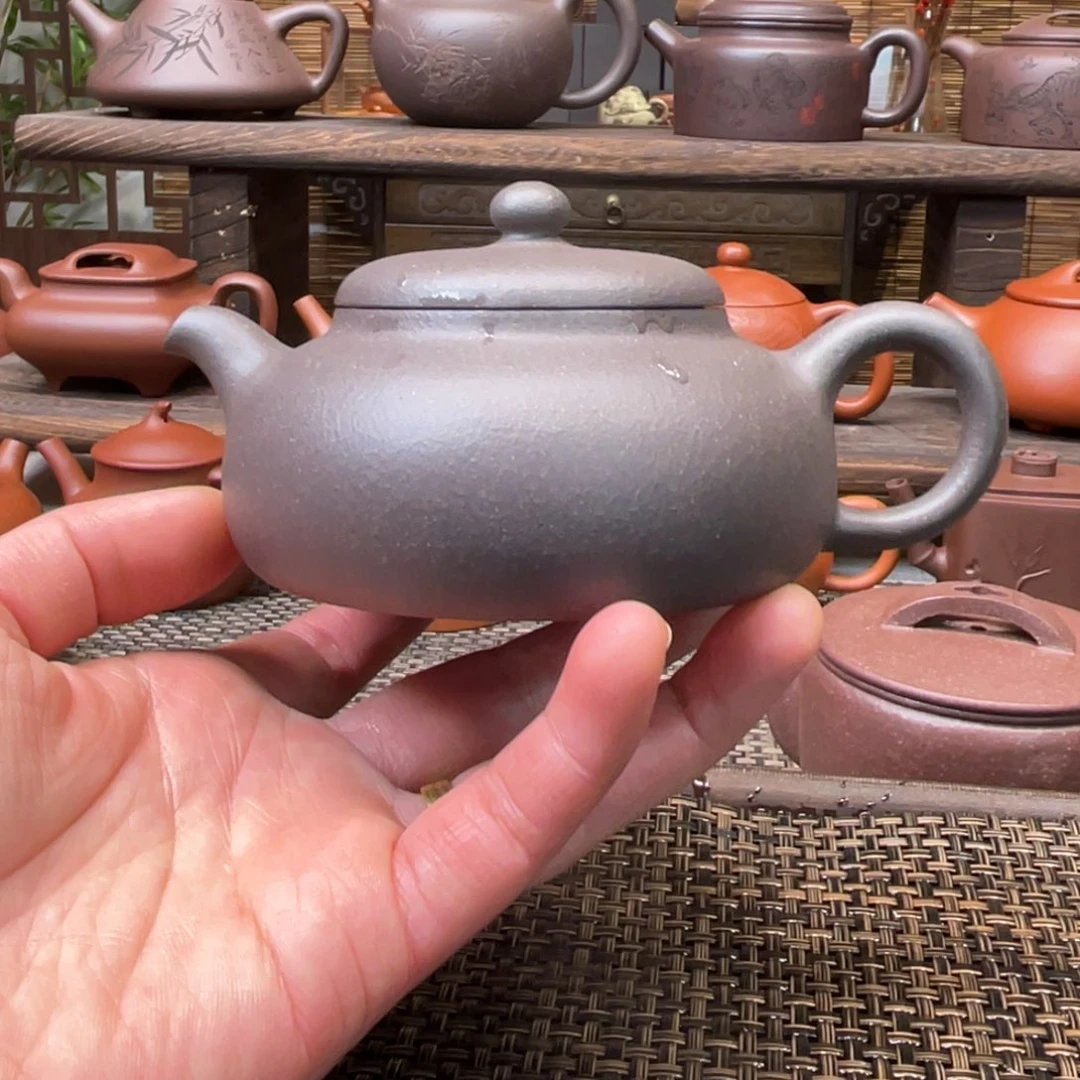 紫砂茶壶宜兴原矿紫砂手工制全170