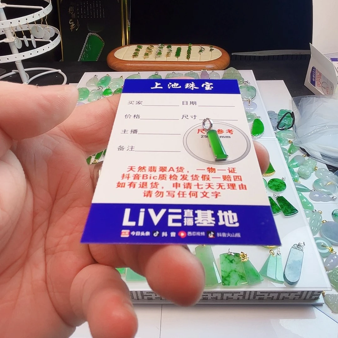 颈饰18K金镶嵌翡翠翡翠