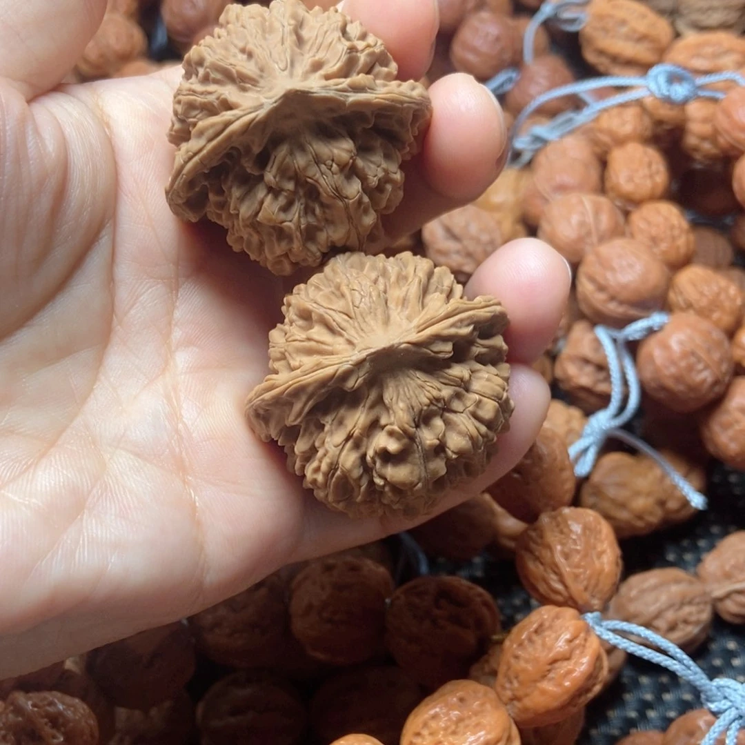 桃核吊坠大野麻一对