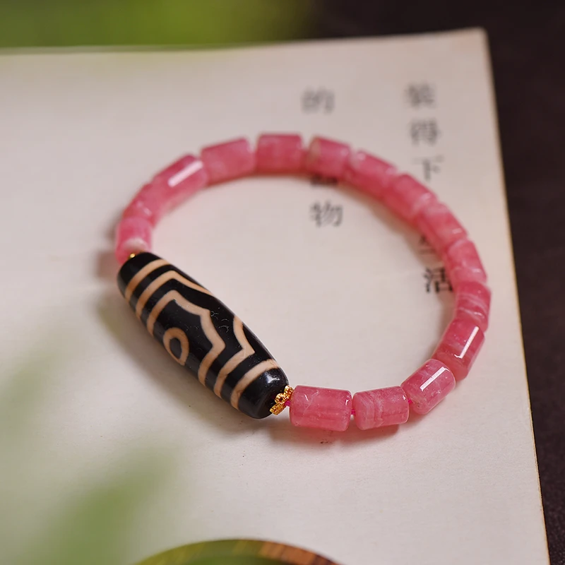 【莹莹专属】天然珠宝红纹手串M3973