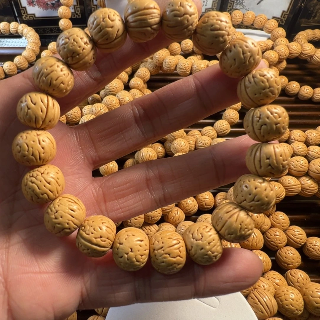 桃木黄桃一号桃核手串