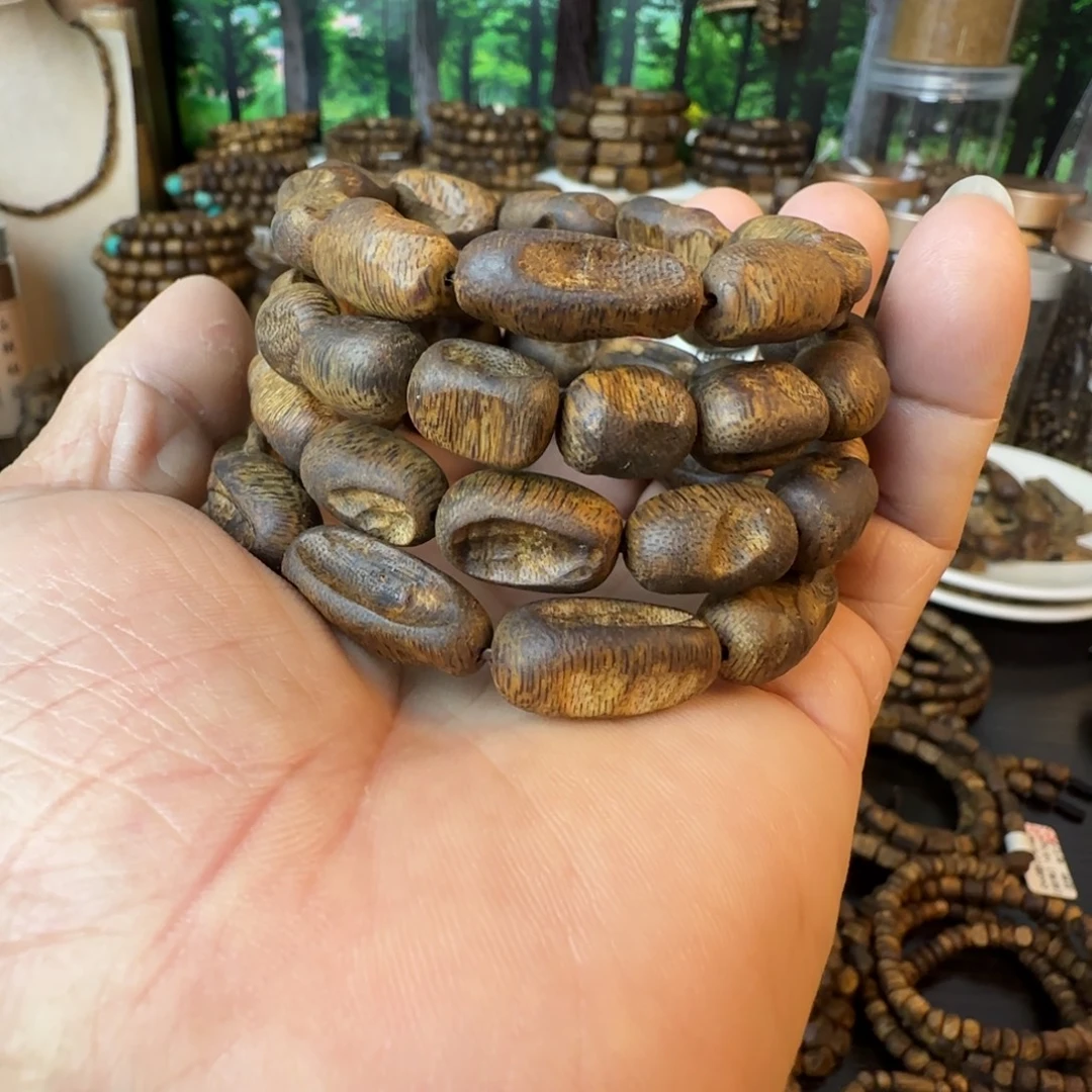 手串沉香虫漏板头单圈多样性发一