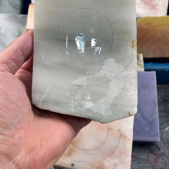 石英质玉未镶嵌珠宝半成品天山翠