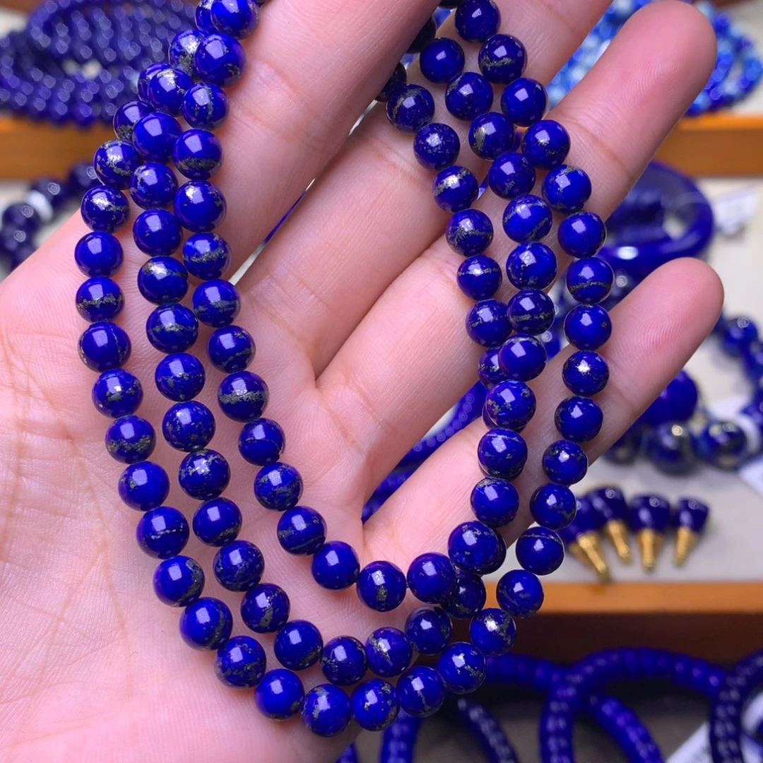 青金石未镶嵌手串6mm