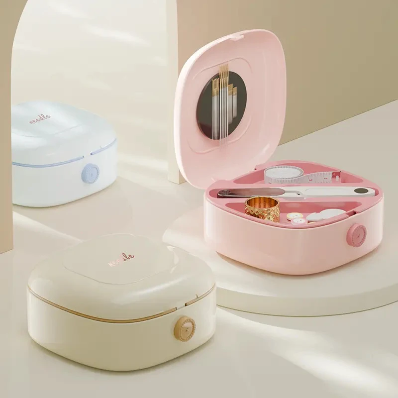 高档磁吸针线套盒家用多功能缝补线工具学生宿舍便携式针线盒牙贴