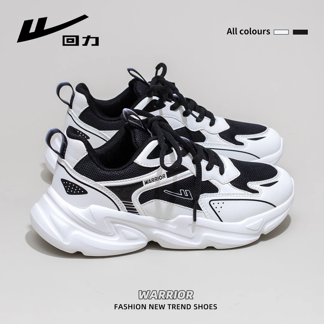 回力运动鞋女2025新款夏季网面透气软底小白鞋轻便百搭休闲老爹鞋