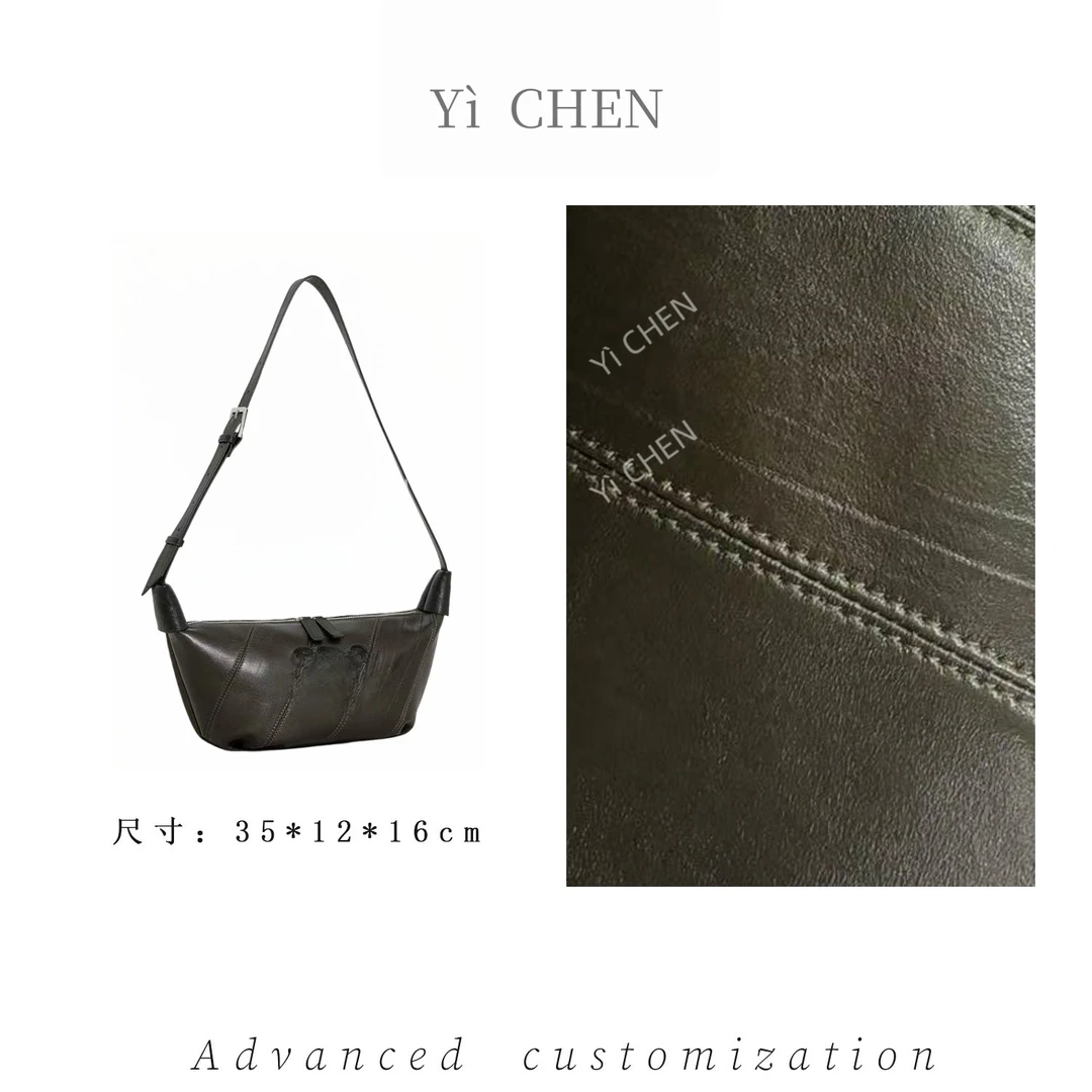 【Yì CHEN】ZT-D8031-泡芙绿简约时尚女士新款轻奢单肩斜跨包