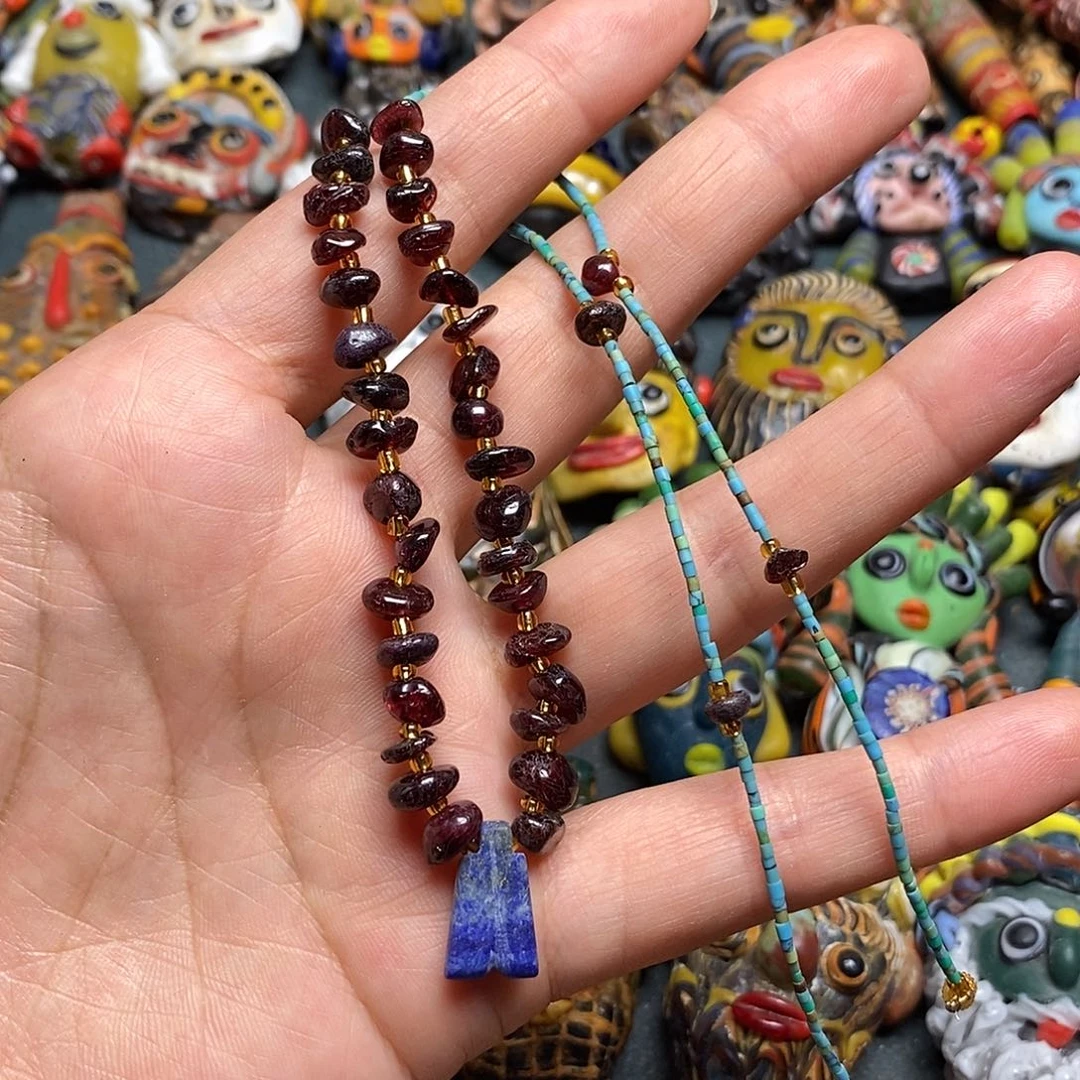 琉璃项链成品链子