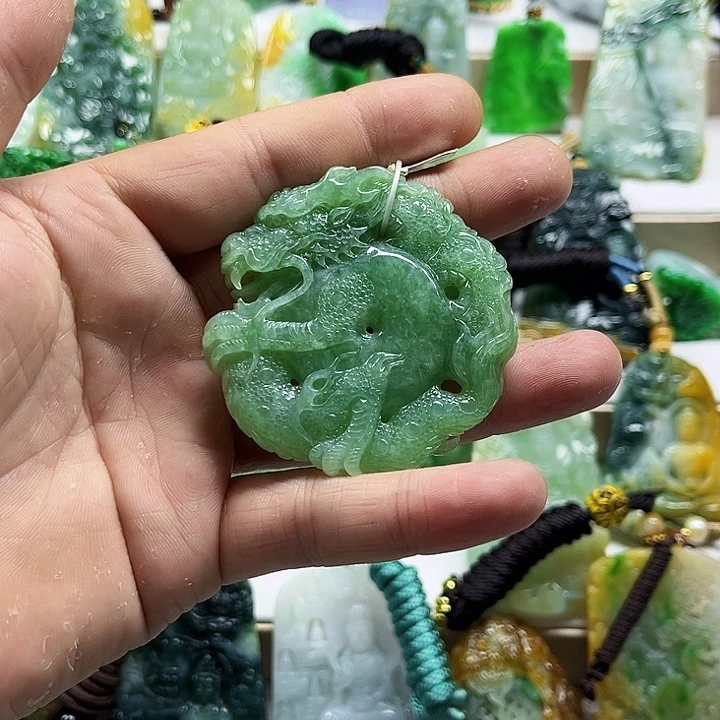 翡翠未镶嵌吊坠(不含链)翡翠毛货定制